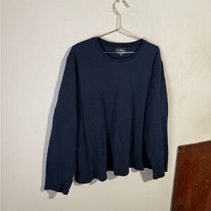 L.L. Bean Men's Deep Blue Long Sleeve Tee